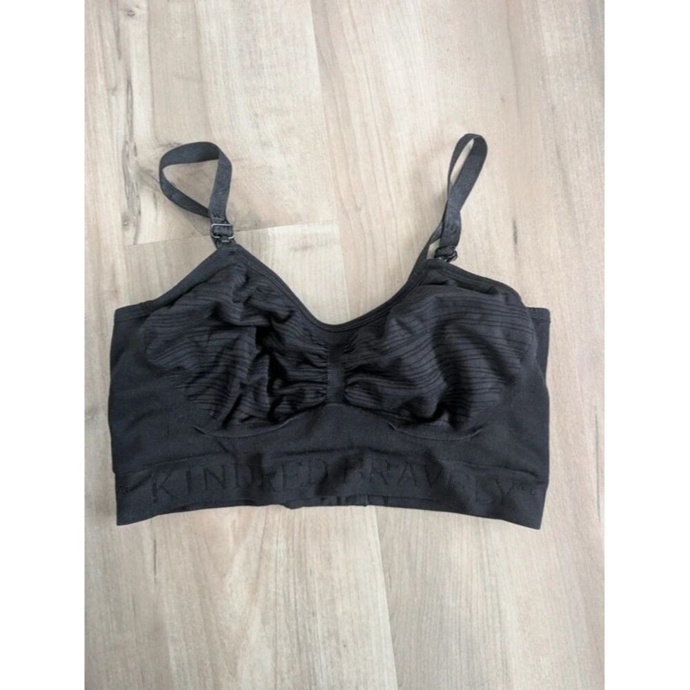 Kindred Bravely Black Sumblime Pumping Nursing Bra, Medium (D4)